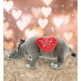 thumbnail image 5 of Dollibu I Love You Heart Wild Rhino Plush - 13 inches, 5 of 7