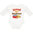 thumbnail image 3 of Inktastic Bloodhound Loved by a (Dog Breed) Boys or Girls Long Sleeve Baby Bodysuit, 3 of 5