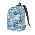 thumbnail image 1 of Disketp Sea Underwater Jellyfish print Canvas Backpack Lightweight Travel Daypack Student Rucksack Laptop Backpack-, 1 of 5