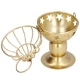 thumbnail image 4 of Gold Candle Holder Birdcage Style Premium Metal Sturdy Durable Wide Application Easy Cleaning Votive HolderType B, 4 of 14