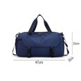 thumbnail image 2 of Bolsa de gimnasio pequeña Bolsas de lona de viaje deportivas Bolsa de fin de semana Bolsa de noche con bolsillo húmedo y compartimento para zapatos MFZFUKR BST2001712-1, 2 of 5