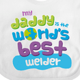 thumbnail image 4 of Inktastic Daddy Worlds Best Welder Boys or Girls Baby Bib, 4 of 4