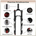 thumbnail image 4 of BUCKLOS MTB Straight Air Suspension Fork 26/27.5/29 inch Manual/Remote Lockout Bike Front Forks, 4 of 7