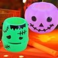 thumbnail image 6 of Hadanceo Halloween Candy Bucket High Space Bright Colors Easy to Carry Pumpkin Shaped Gift Snack Box, 6 of 7