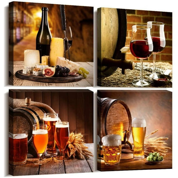 Kitchen Wall Decor Restoring Ancient Ways Still Life Wine Glass Barrel Canvas Prints Art For Dining Room Bar Home Decorations 12x12 Inch 4 Piece Restaurant Posters Artwork - Wine Barrel Canvas Wall Art Kitchen Wall Decor Restoring Ancient Ways Still Life Wine Glass Barrel Canvas Prints Art For Dining Room Bar Home Decorations 12x12 Inch 4 Piece Restaurant Posters Artwork - Wine Barrel Canvas Wall Art