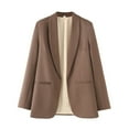 thumbnail image 2 of Bovxnpu Womens Casual Blazer Jacket Business Casual Outfits for Work, Womens Casual Blazers Open Front Long Sleeve Work Office Suit Jackets Blazer S, 2 of 5