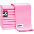 thumbnail image 1 of HOMERHYME Microfiber Cleaning Cloth - 10 Pack Glasses Cleaning Cloth, 16" x 14" Window Cleaning Rag, 1 of 7