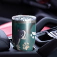 thumbnail image 4 of 30oz Boston Terrier with Bones and Paws Tumblers Stainless Steel Tumbler with Lid and Straw,Vacuum Insulated Double Wall Travel Tumbler Cups Mug with Cleaning Brush for Coffee,Tea, 4 of 7