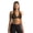 Black, variant on European And American Sexy V-Neck Halter Back Bra