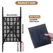 35.4x23.6 Car Ceiling Storage Net Car Ceiling Cargo Net Pocket Double-Layer