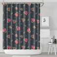 thumbnail image 2 of Waterproof Pioneer Shower Curtain 84x72 Inch Polyester Unique Colorful Floral Shower Curtain for Bathroom Hotel Home Decor with 12 Plastic Hooks, 2 of 5