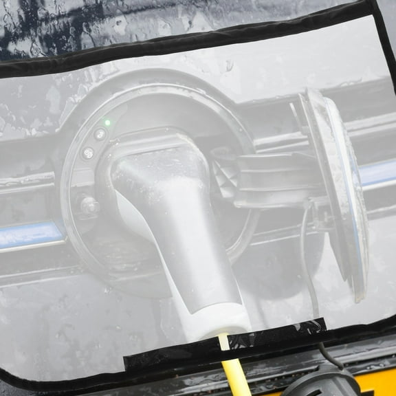 Worgeous Waterproof EV Charger Protector for Car Charging Station Outdoor Use Durable PVC Black