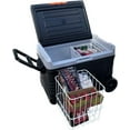 thumbnail image 1 of Angel Canada 37 Quart (35 Liter) Portable Freezer with Wheels Compressor Refrigerator Temperature Control, 3 Battery Protection Modes 12V/24V DC Car Fridge Cooler for Travel, Camping, Fishing, Outdoor, 1 of 6