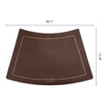thumbnail image 6 of Unique Bargains 6Pcs Faux Leather Heat Resistant Placemats Coffee 20.1x11.8inch, 6 of 6