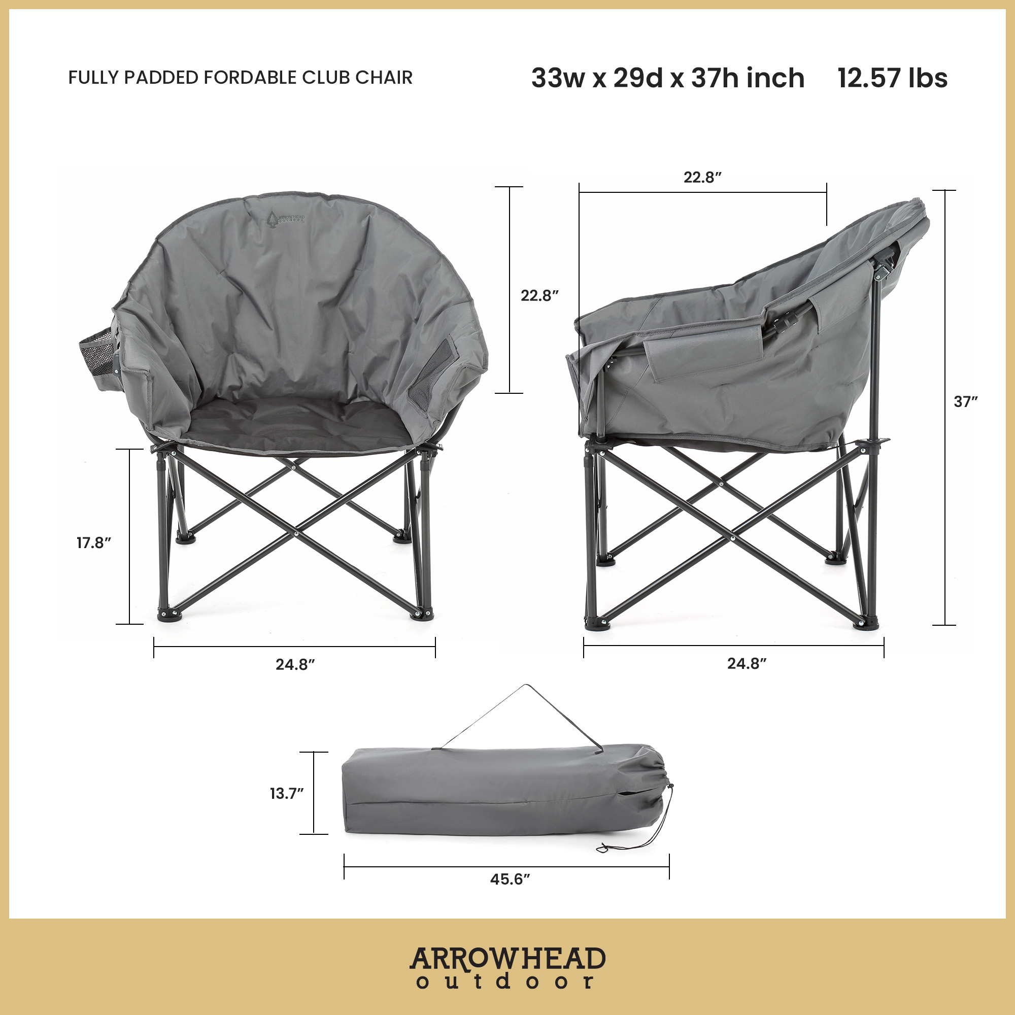 Arrowhead Outdoor Double Duo Loveseat Camping Chair photo 2