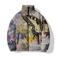 thumbnail image 3 of Chaleco cálido de invierno para hombre, chaqueta con estampado de mariposas, chaquetas para hombre, ropa holgada de algodón, ropa de calle Harajuku, ropa para hombre, abrigos fríos, 3 of 5