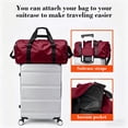 thumbnail image 6 of Gym Duffle Bag Large Capacity with Shoe Compartment, Waterproof Travel Sports Bag with Trolley Sleeve and Wet Dry Pocket for Workout, 6 of 6