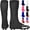 Black, variant on Exxact Sports Football Spats Cleat Covers - Football Spats for Cleats, Spats Football Cleat Covers, Cleat Lace Covers, Spats for Men & Boys, Cleat Covers Football - BLACK Large
