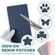 thumbnail image 4 of Uxcell 12 Pcs Parches de Planchar de Denim para Ropa Parches de Denim Azul Marino, 4 of 6
