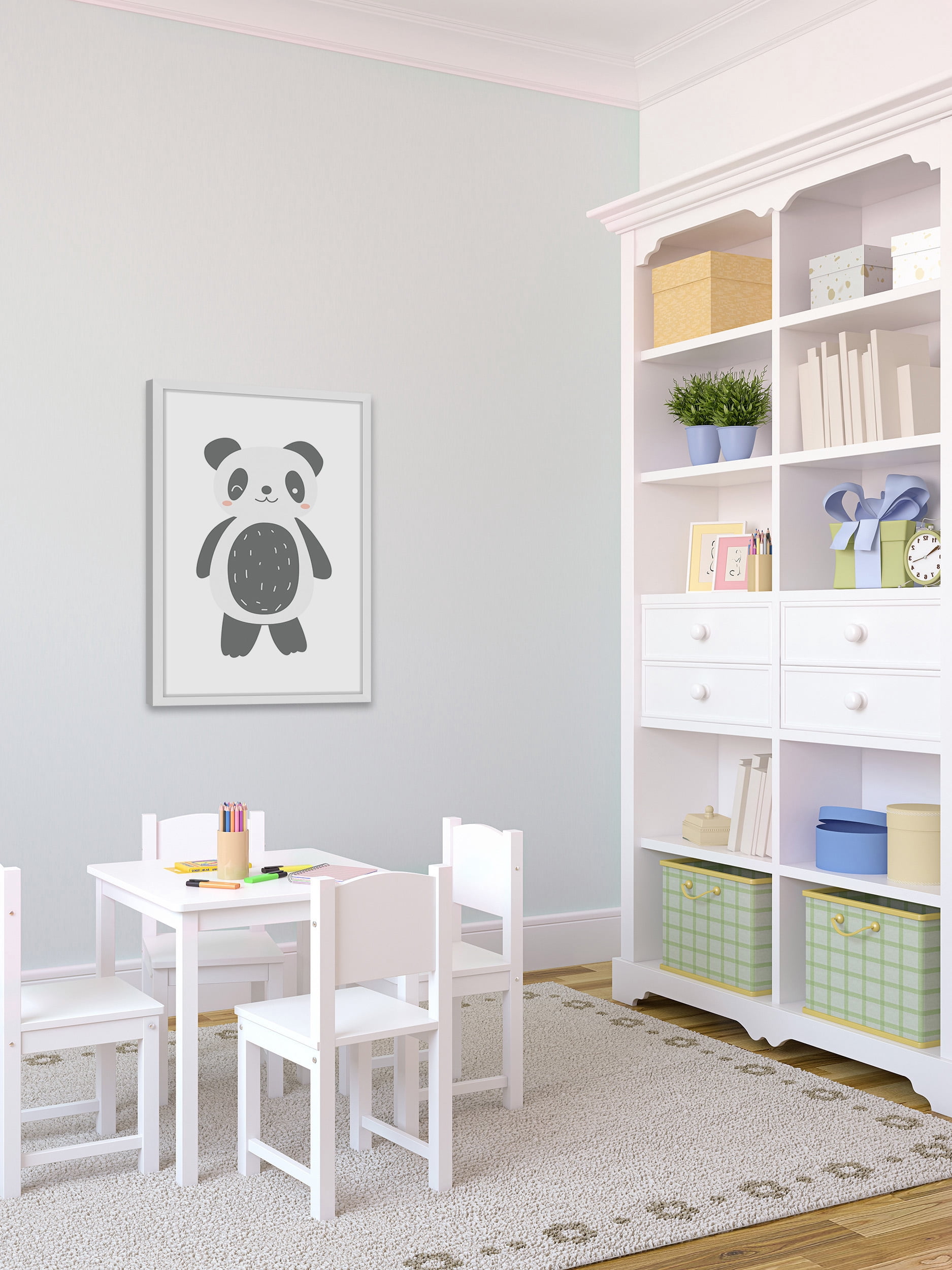 "Panda Bear" Framed Painting Print