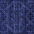 thumbnail image 1 of Ahgly Company Indoor Square Abstract Blue Modern Area Rugs, 7' Square, 1 of 4