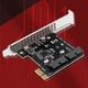 thumbnail image 5 of Adaptador PCIe X1 USB 3.0 Wdftyju para PC de escritorio deflector alto, 5 of 9
