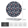thumbnail image 2 of Balery Christmas Village Print Bone China Decorative Plate Ceramic Dinner Plates Art Crafts with Display Stand-7in, 2 of 6