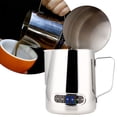 thumbnail image 4 of 600ml Milk Frothing Thermometer Espresso Coffee Pitcher Stainless Jug Powder Pot, 4 of 9