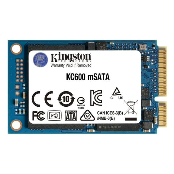 Kingston Kc600 - Solid State Drive - Encrypted - 512 Gb - Internal - Msata - Sata 6gb/s - 256-bit Aes - Self-encrypting Drive (sed), Tcg Opal Encryption