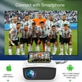 thumbnail image 4 of Video Projector,NICPOW Mini Projector with 100‘’ Movie Projector Screen,240‘’ &1080P Supported Outdoor Projector,Compatible with Fire Stick,PS4,HDMI,AV, 4 of 6