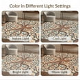 thumbnail image 7 of ODIKA 6'x9' Washable Area Rug Non-Slip, Chair-Friendly, Circle Creature Boho Decorative Round Dotted Motif Symmetrical for Dining Room, Under Table, Office Décor, 7 of 7