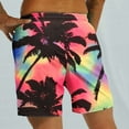thumbnail image 6 of Up to 65% off Pitauce Plus Size Swim Trunks for Men Hawaiian Tropical Print Breathable Quick Dry Board Shorts Elastic Waist Drawstring Swim Shorts with Pocket, 6 of 7
