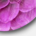 thumbnail image 3 of Designart 'Large Purple Flower and Petals ' Modern wall clock, 3 of 6
