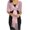X217-Pink, variant on Censtreet Women's Elegant Shawl Wraps Open Front Poncho Sweater for Party