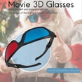 thumbnail image 5 of 5x Red and Blue Anaglyph Dimensional 3D VISION Glasses For TV Movie Game DVD, 5 of 5