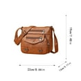 thumbnail image 2 of Crossbody Bags for Women Pocketbooks Soft PU Leather Purses and Handbags Multi Pocket Vintage Shoulder Bag with Heart Decor Black, 2 of 8