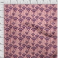 thumbnail image 4 of oneOoneCottonCambricMediumPinkFabricAsianBlockFabricForSewingPrintedCraftFabricByTheYard42InchWide, 4 of 4