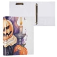 thumbnail image 3 of Halloween Pumpkins Candles 3 Ring Binders 1.5 inch Hardcover File Folders with Interior Pockets A4 Size Organizer for School Office Hospital Set of 2, 3 of 8