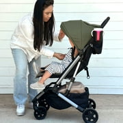 Colugo Compact Stroller - One Hand Fold Lightweight Stroller, Travel Stroller with Rain Cover, Backpack and Cup Holder, Olive