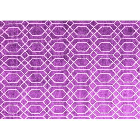 Ahgly Company Indoor Rectangle Abstract Pink Contemporary Area Rugs, 8' x 12'