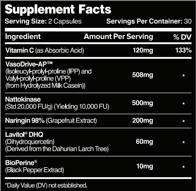 Leviathan Nutrition Hemo Flow | Nattokinase Nitric Oxide Supplement for Healthy Blood Pressure & Heart
