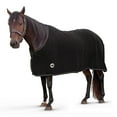 thumbnail image 3 of Jeffers Equine Elite Fleece Horse Cooler Blanket, 69", Soft Lightweight, Black, 3 of 8