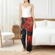 thumbnail image 4 of Balery Abstract Skull Guitar Art Pantalones de pijama para mujer, pijamas ultraligeros, pantalones de estar por casa-3X-Large, 4 of 6