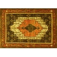 thumbnail image 1 of Ahgly Company Machine Washable Indoor Rectangle Persian Yellow Traditional Area Rugs, 3' x 5', 1 of 4