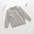 thumbnail image 5 of HFHAPW Girls Boys Cardigan Long Sleeve Button Down Sweater Toddler Kids Knit School Uniforms Sweaters,6-12 M, 5 of 6