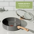 thumbnail image 4 of T-fal Revive Ceramic, 3 Qt Nonstick Saucepan with Lid, Stone Grey, 4 of 9