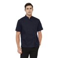 thumbnail image 3 of TOPTIE Veste de Chef à Manches Courtes Bleu Marine Légère à Boutons Uniforme de Chef, 3 of 8