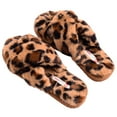 thumbnail image 7 of Alpine Swiss Women Fuzzy Fluffy Faux Fur Slippers Memory Foam Indoor House Shoes, 7 of 7