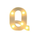 thumbnail image 2 of Bwomeauty Home Decorations, Alphabet LED Letter Lights Light Up White Plastic Letters Standing Hanging A-M &, Womens Gifts, 5x6inch, 2 of 3