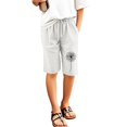 thumbnail image 3 of Hiijoy Big Girls Pull-On Knit Shorts Dandelion Print Knee-Length Shorts, Sizes 7-8Y, 3 of 3